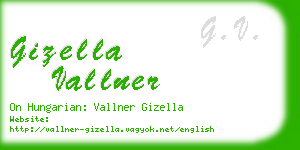 gizella vallner business card